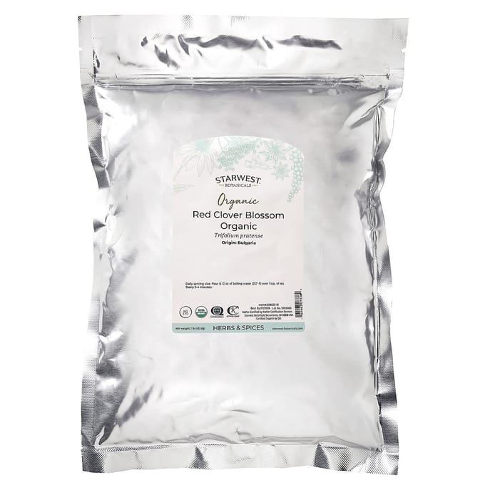 Biologische Rode Klaver Bloem, 453.6G(1 pond) brown