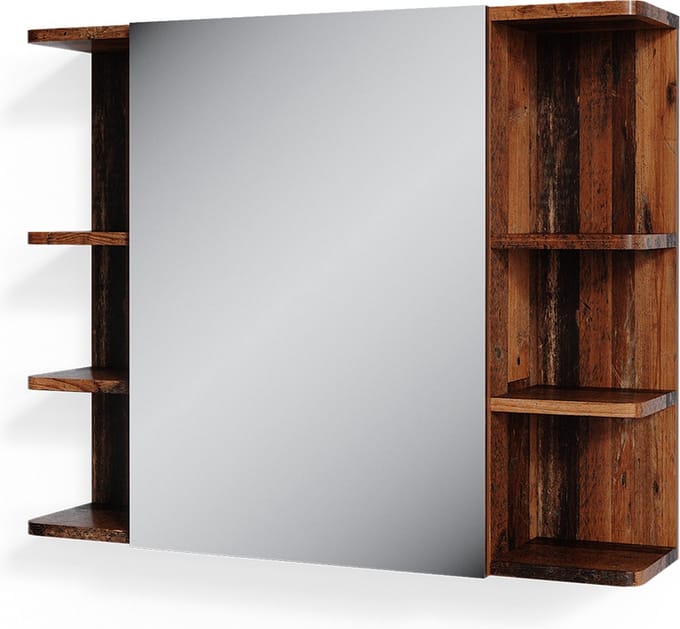 Vicco Irma Badkamerspiegelkast – 54 x 55 cm Eik goud/antraciet