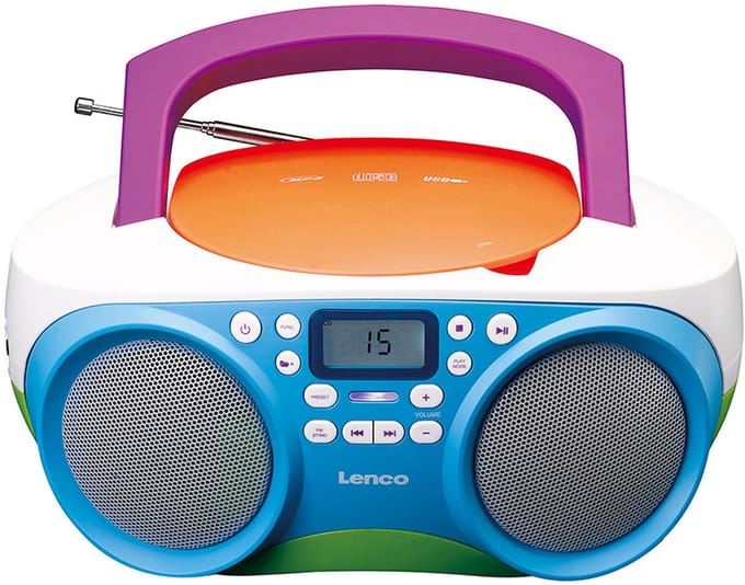 Lenco SCD-41 - Draagbare Radio cd speler met mp3, USB en AUX - Kids