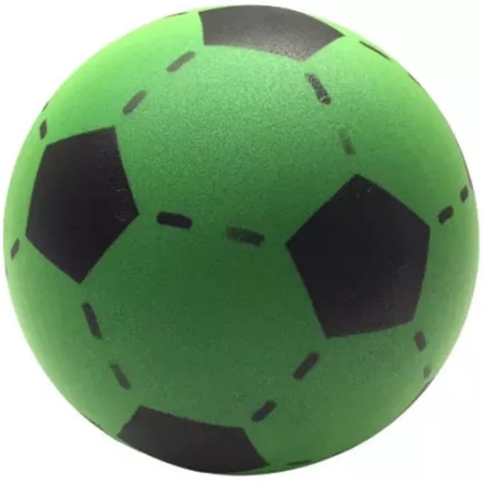 Buitenspeelgoed Foam voetbal groen 20 cm