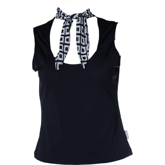 Versace jeans couture, Zwarte sjaaltop