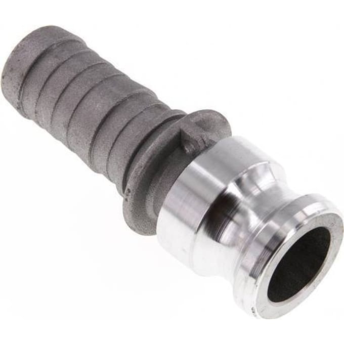 Camlock DN 25 (1'') Koppeling Aluminium met slangpilaar (25 mm) Type E MIL-C-27487