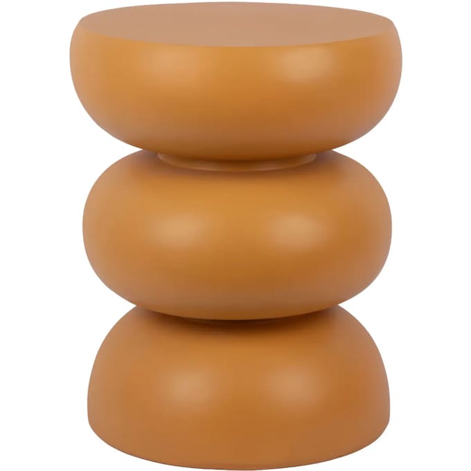 Leitmotiv Kruk Curva - Okergeel - 35.5x35.5x44cm - Modern