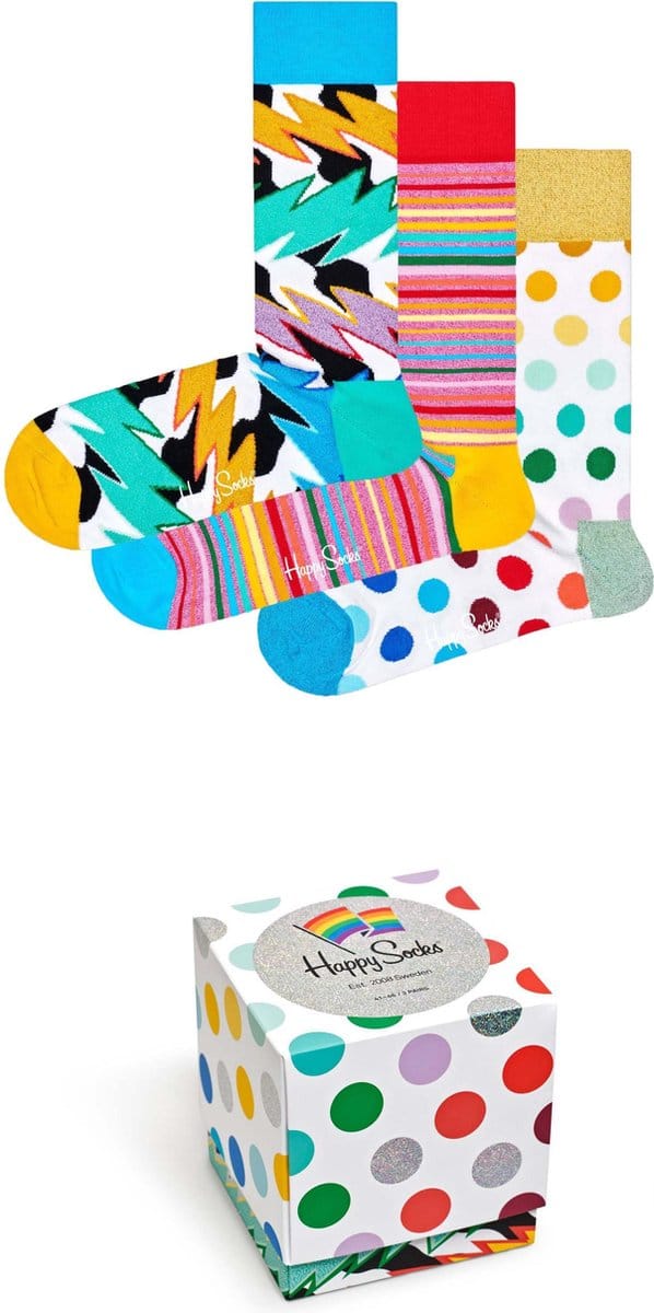 Happy Socks Volwassenen Unisex Sokken - Maat 41-46