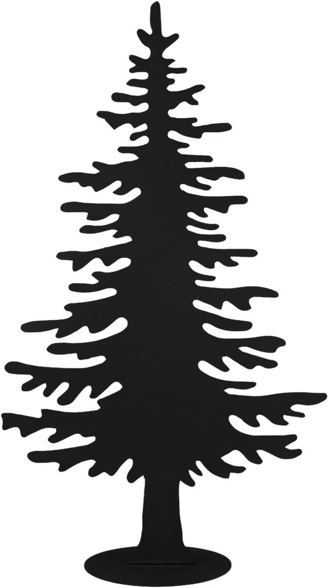 UNUS® Decoratieve standaard kerstboom van metaal zwart