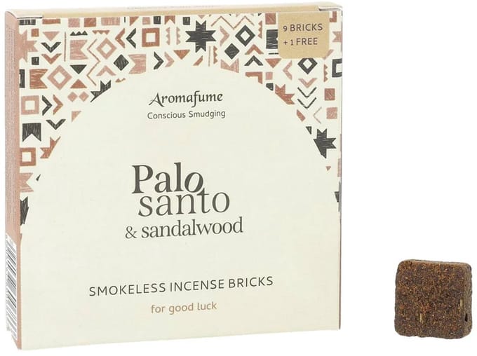 Aromafume wierookblokjes Palo Santo & Sandelhout - 2 cm x 2 cm
