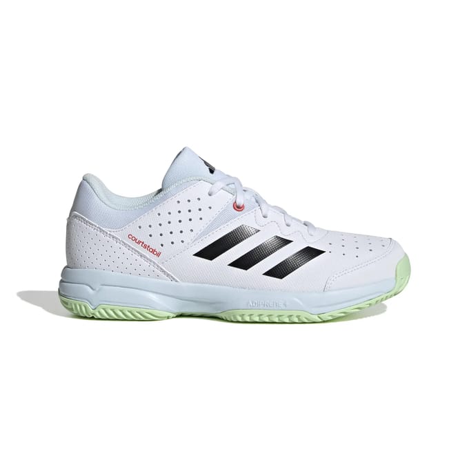 adidas Performance Court Stabil Schoenen - Kinderen - Wit- 32