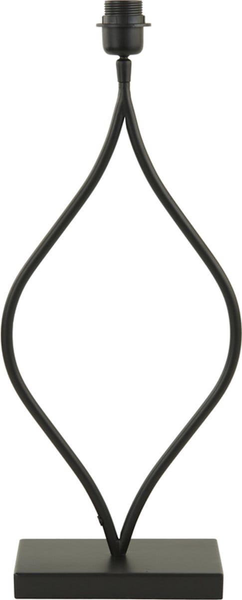 Light & Living Tafellamp Okno - 56cm - Mat Zwart - excl. kap