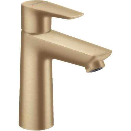 Hansgrohe Talis e 1 greeps wastafelkraan - 110 PopUp - trekwaste - geborsteld brons