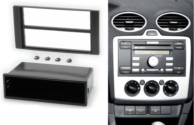 1-DIN FORD Focus II, C-Max 2005-2011; S-Max, Fusion, Transit 2006-2011; Fiesta, Galaxy 2006-2008; Kuga 2008-2012 w/pocket frame Audiovolt 10-001