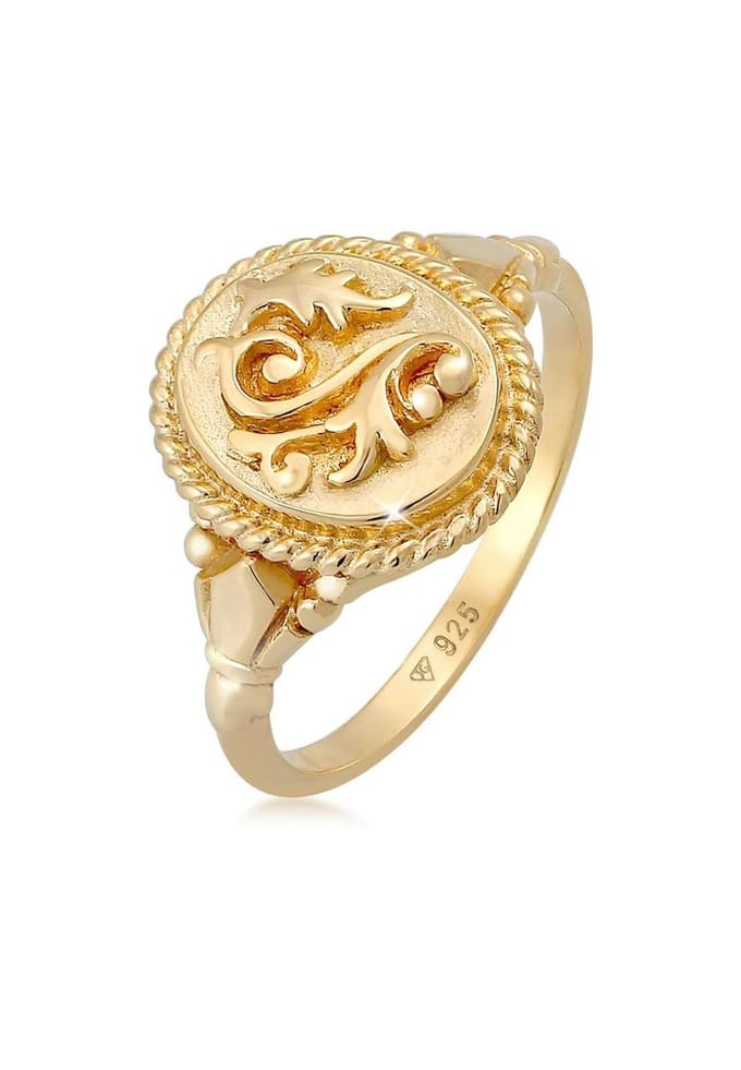 Elli - Ring - Dames Vintage Ornament Chunky Trend Blogger Trend in 925 Sterling Zilver - Dames