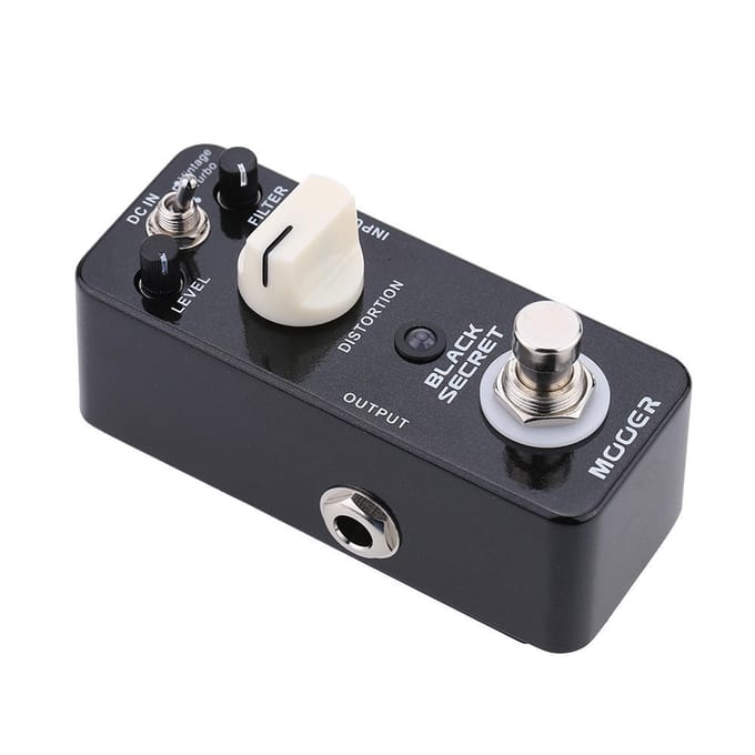 Mooer Black Secret Micro Mini Distortion effectpedaal voor elektrische gitaar True Bypass black