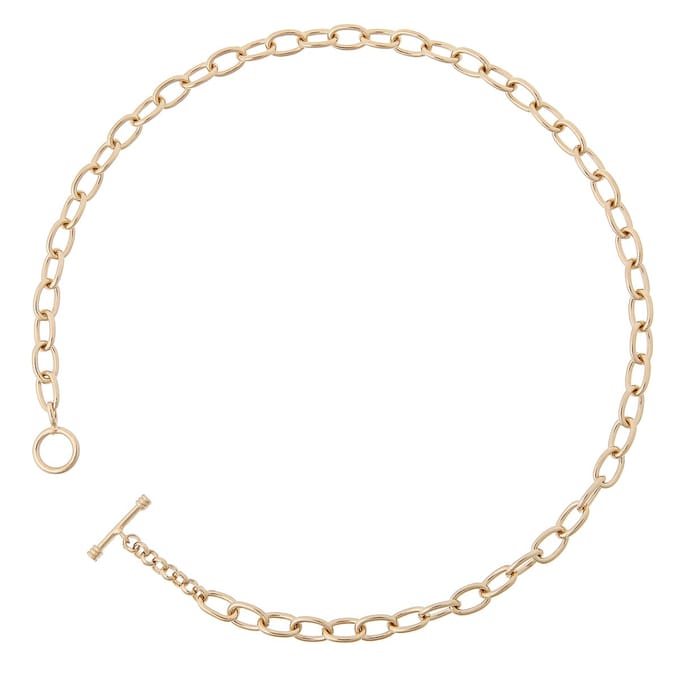 Orphelia PK-010 - Ketting T-lock - Verguld metaal - 45 cm