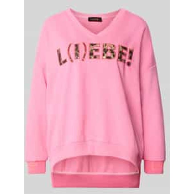oversized sweatshirt van zuiver katoen model 'L(I)EBE'