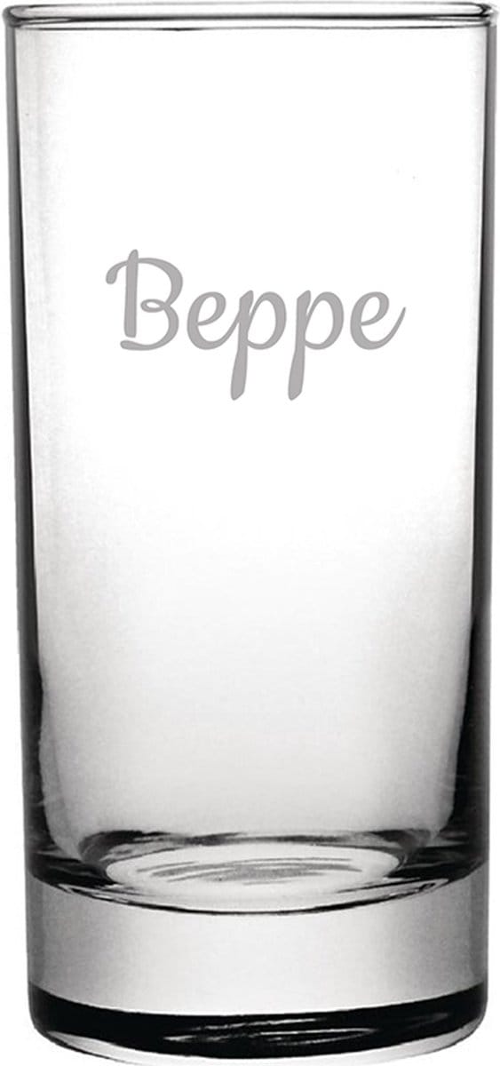 Gegraveerde longdrinkglas 28,5cl Beppe