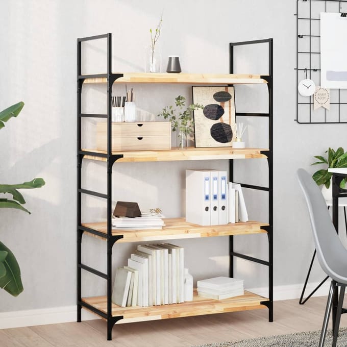 vidaXL - Wandschappen - 3 - st - zwevend - 60x40x4 - cm - onbehandeld - acaciahout
