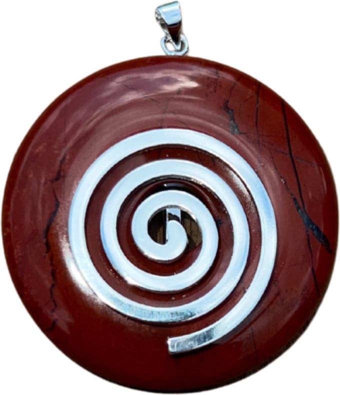 Jaspis rood donut levensspiraal