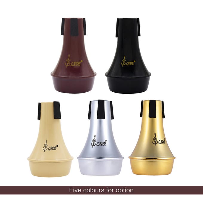 Mini lichtgewicht oefentrompet rechte demper demper Sourdine ABS materiaal goud