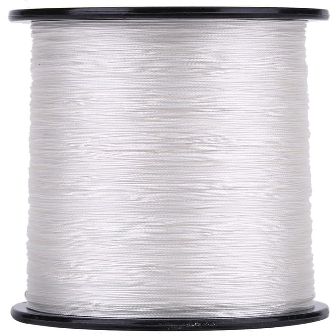 500m PE Gevlochten 4 Strengen Super Sterke Vislijnen Multifilament Vis Touw Koord Wit (2) wit