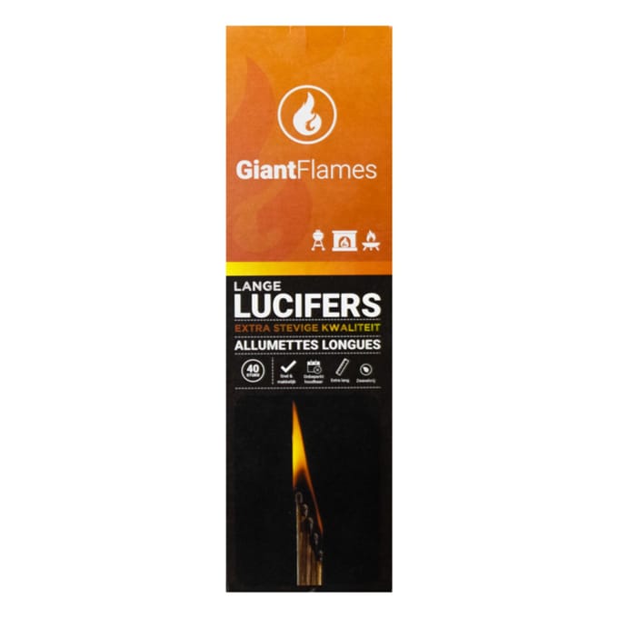 Giant flames lange lucifers 40 st