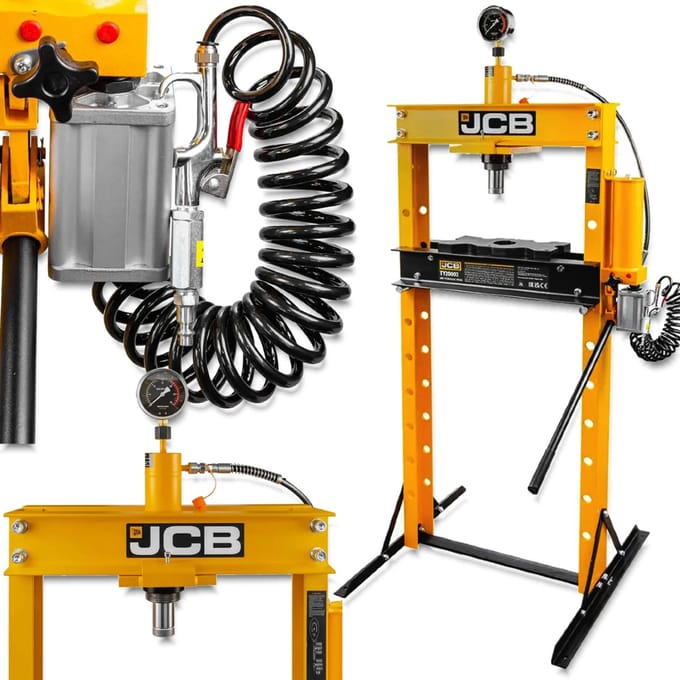JCB 20T - Hydraulische Vloerpers - Manometer - Pneumatisch - 910mm