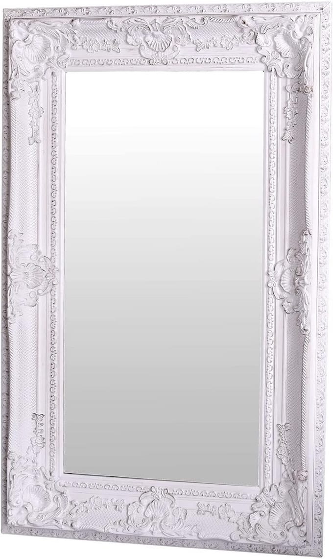 XXL Wandspiegel Barok Wit Shabby Chic Design