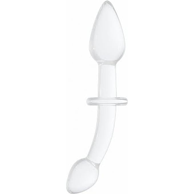 Chrystalino Doubler -  White glazen dildo