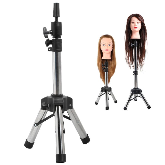 Kappers Oefeninstrument Statief Pruikenhoofd Mal Houder Standaard Beugel Valse Hoofd Mal StandaardB1 gray
