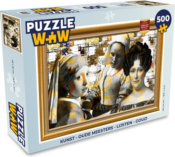 Puzzel Kunst - Oude meesters - Lijsten - Goud - Legpuzzel - Puzzel 500 stukjes