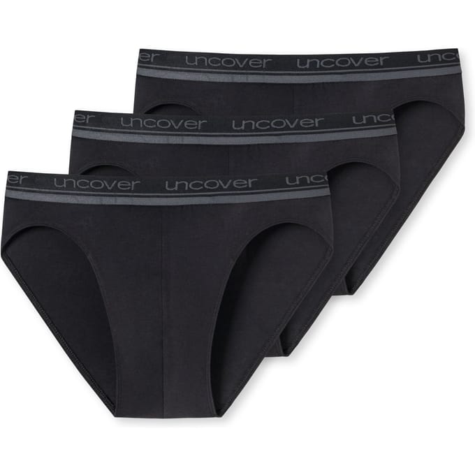 Uncover By Schiesser 3 PACK Rio Slip - Heren Onderbroek - zwart