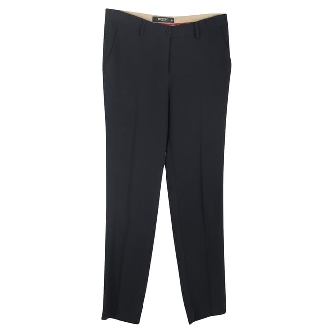 Etro rechte broek van polyester in zwart