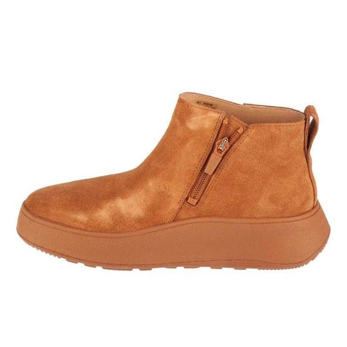 Fit Flop Dames/Dames F-Mode Leren Enkellaarsjes (Bruin)