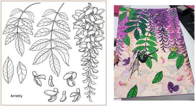 Transparante Stempelset: Bloem & Bladeren Voor Kaarten Maken, Scrapbooking & Knutselen