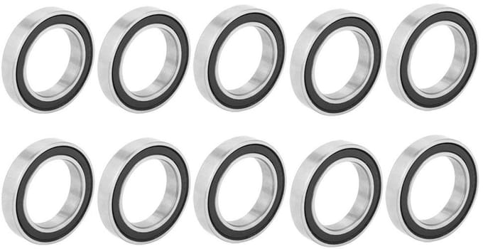 Diepe groef lagers met rubber afdichting - Set van 10 stuks - 17x26x5mm 6803-2RS, hoge kwaliteit en duurzaamheid