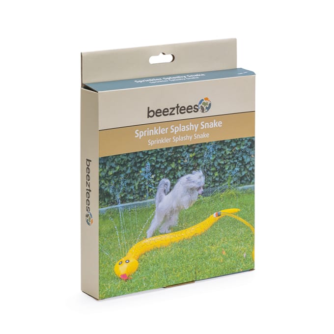 Beeztees Hondenspeelgoed Splashy Snake Geel 150 cm - Hond