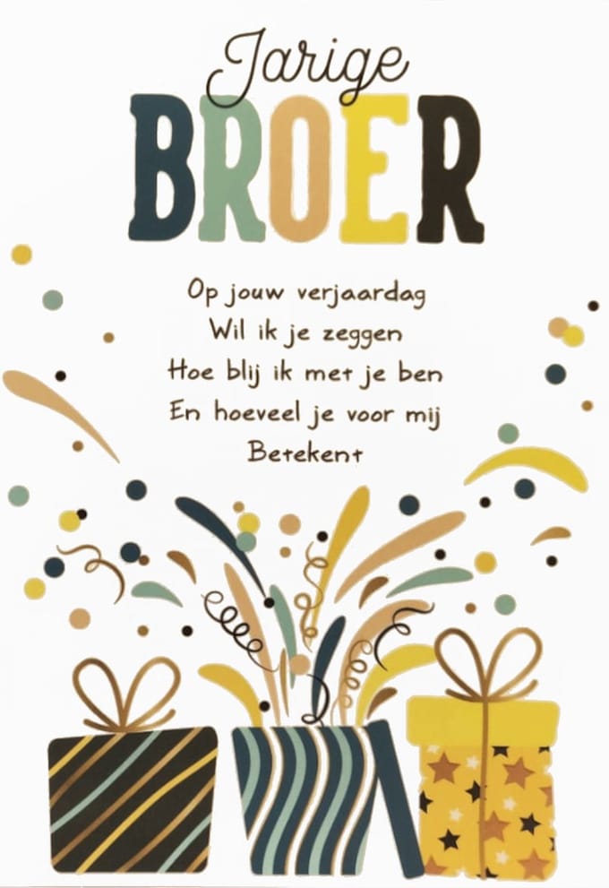 Kaart - Intense - Jarige broer - TE045-E