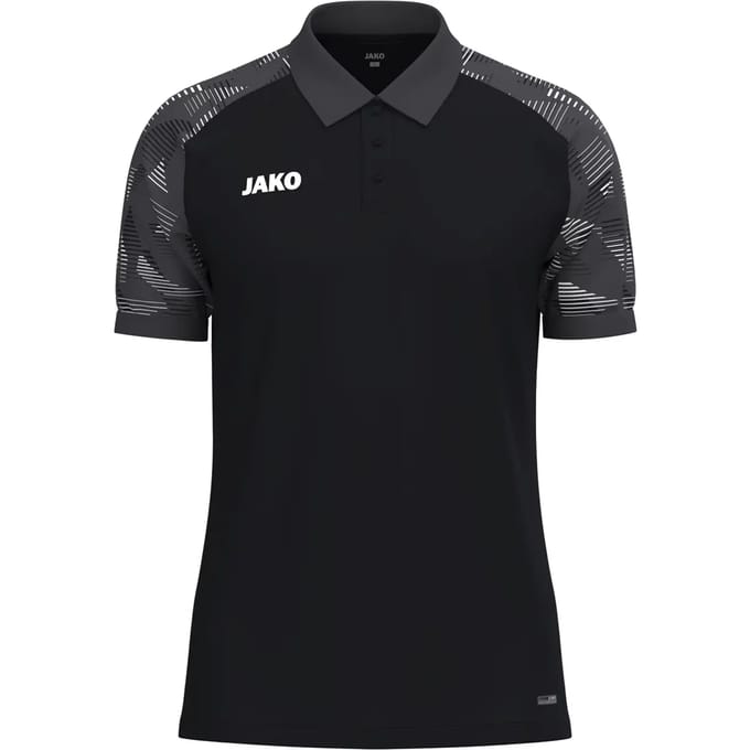 Jako Sonic Polo Kinderen - Zwart / Antraciet | Maat: 152