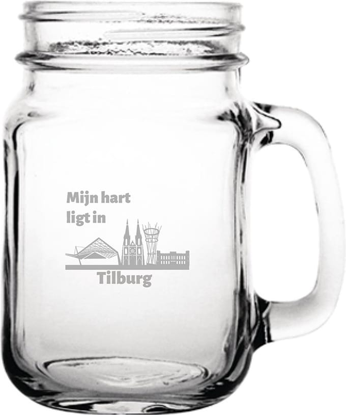 Gegraveerde Drinkglas 45cl Tilburg