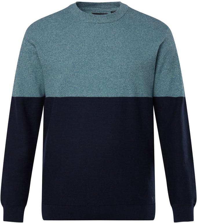 Men Plus - Heren - Trui strepen - Navy blauw - Maat L