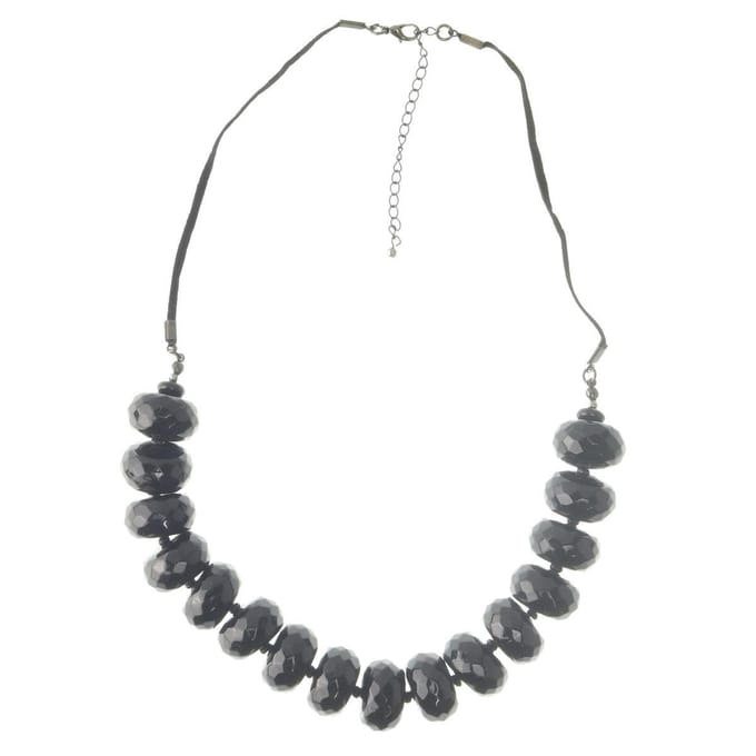 Behave Kralen ketting zwart 57,5 cm