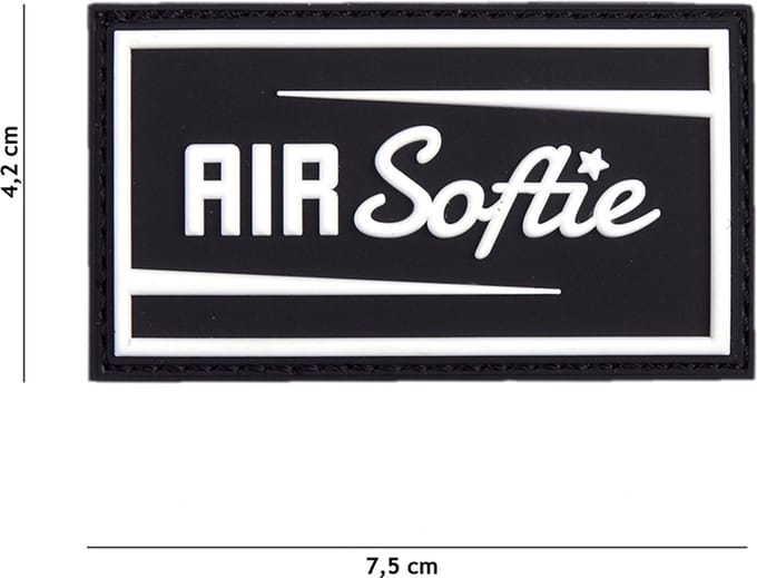 101 Inc Embleem 3D Pvc Air Softie Zwart  19035