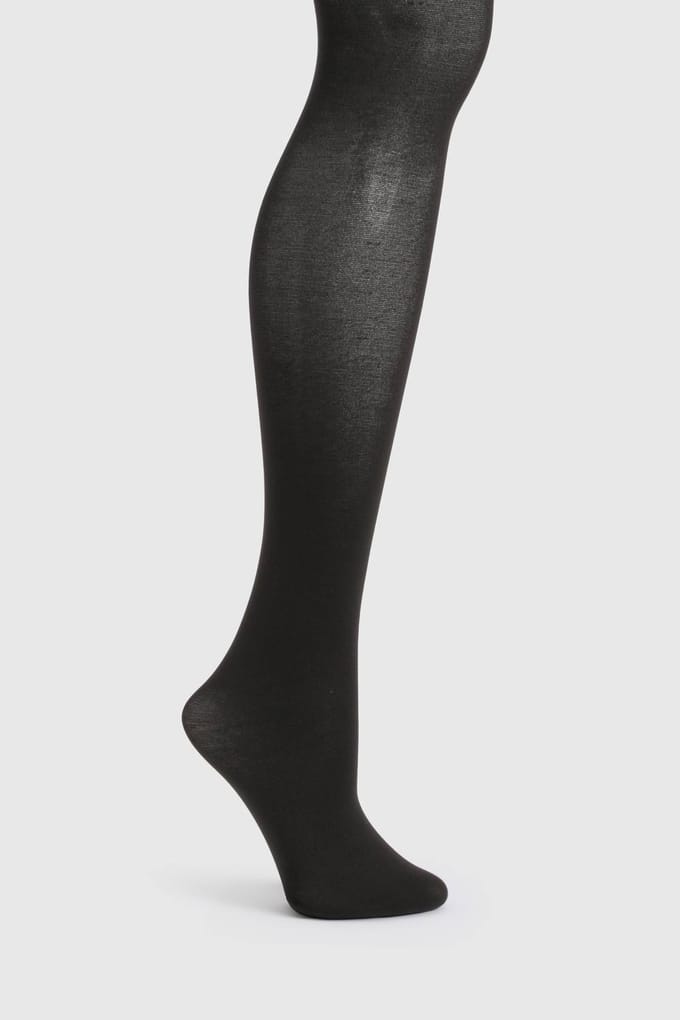 boohoo Dames Plus 60 Denier Enkel Verpakt Panty's | Zwart