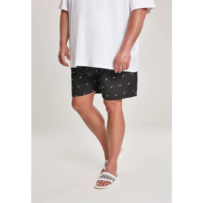 Urban Classics - Embroidery Zwemshorts - 3XL - Zwart