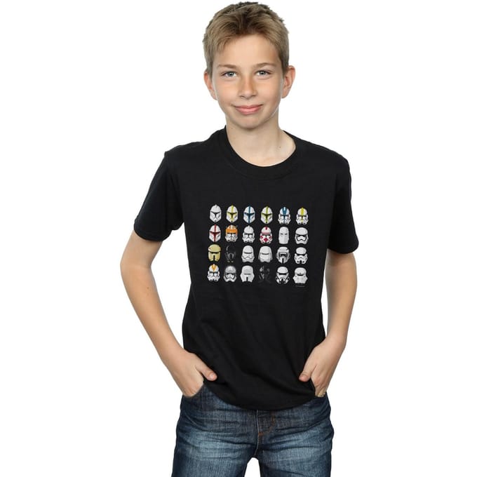 Star Wars Jongens Trooper Helmen T-shirt (Zwart)