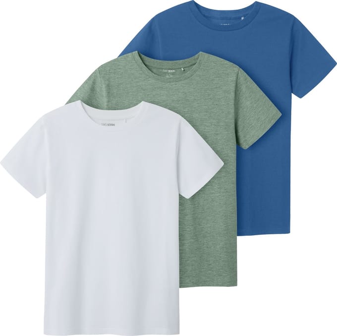 NAME IT - TKMJOX 3P SS TOP NOOS - Jongens - Blouses