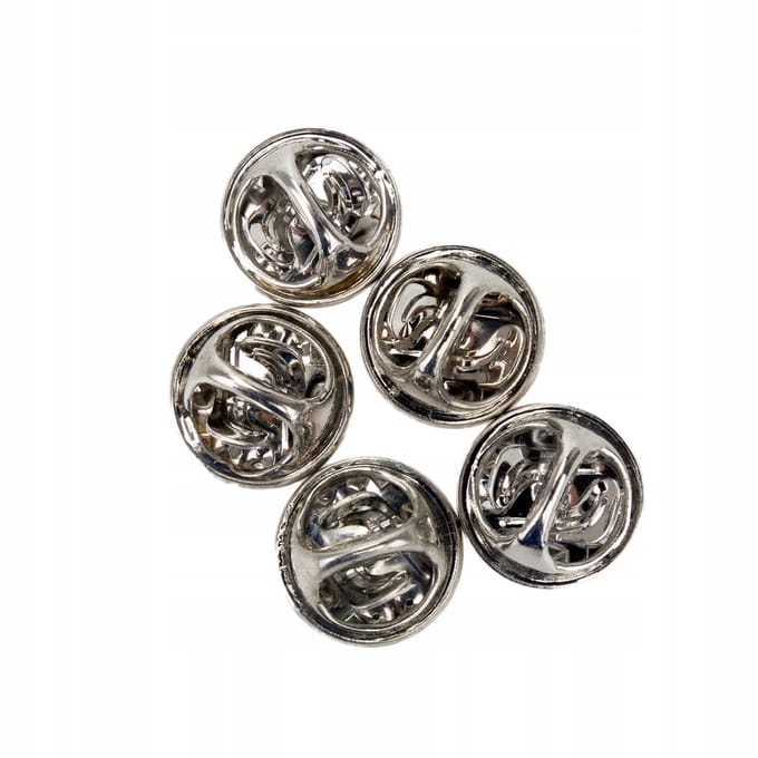 Pinets - Metalen Vlindersluiting - 5 Stuks - Standaardformaat - Zilver