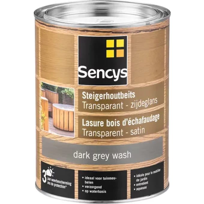 Sencys Steigerhoutbeits Transparant Dark Grey Wash 2,5l