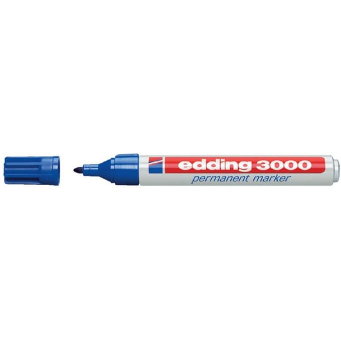 Edding 3000 Permanentmarker rond 1.5-3mm blauw (Origineel)