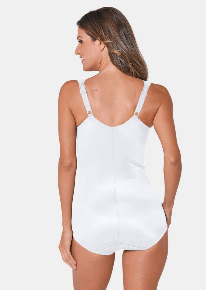 Corrigerende body met kant - wit - Gr. 80 E van Goldner Fashion