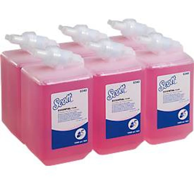 Schuimzeep Luxe Kleenex, navulling, 6 x 1 liter
